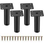 4 pi�ces pieds de meuble, 8 cm / 3, 15 pouces pieds de meubles r�glables, pieds de support en fixation ...