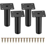 4 pi�ces pieds de meuble, 8 cm / 3, 15 pouces pieds de meubles r�glables, pieds de support en fixation ...