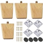 4 pi�ces pied meuble bois pied meuble pied de table bois pied pour canap� pied de lit, pour banc lit ...