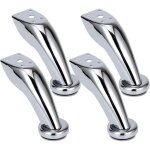 4 pi�ces pieds de meubles, pieds canap� �pais acier inoxydable, pieds chrom�, meubles armoire lit canap� ...