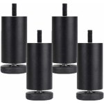 4 pi�ces pieds de meubles reglables pieds de meubles en alliage d'aluminium meubles jambes ronde m�tal ...