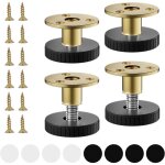 4 pices pied de table reglable, 33 - 40 mm pied reglable pour meuble, pied vrin rglable, pied de meuble ...