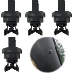 4 pices plage arriere clips de fixation voiture, clips de fixation pour tagre arrire 7705099001 8200675047 ...