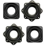 4 pi�ces plaque pivotante � roulement carr�, 3 ' / 72mm, plateau tournant � 360 degr�s, pour meubles, ...