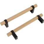 4 pices de poigne de matriel d'armoire en bois massif simple et  la mode poigne de garde - robe ...