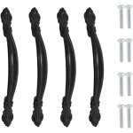 4 pices poignee de meuble vintage poignet de porte cuisine meuble de alliage poignes de placard noir ...