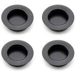 4 pi�ces poign�es rondes encastr�es, 40 mm poignee de portes coulissantes en acier inoxydable 304 , poign�es ...