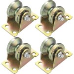 4 pices poulie de levage mouflage, roulette  rainure en v, roulette de levage, roue gorge poulies cable ...