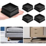 4 pièces rehausseur meuble, 1 pouces pied de lit reglable en hauteur, cadre de lit carré empilable, antidérapa ... 4 pièces rehausseur meuble, 1 pouces pied de lit reglable en hauteur, cadre de lit carré empilable, antidérapa ...
