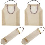 4 pices) sacs de rangement pour fruits et lgumes, sacs en maille durables pour fruits et lgumes, sacs ...