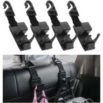 4 pi�ces si�ge arri�re de voiture crochets, crochet de suspension pour appui - t�te de si�ge arri�re ...
