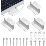 4 pi�ces support montage panneau solaire en z fixation panneau solaire en alliage d'aluminium z support ...