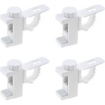 4 pièces support de support de pince porte - rideaux, support de support de pince porte - rideaux, barre ... 4 pièces support de support de pince porte - rideaux, support de support de pince porte - rideaux, barre ...