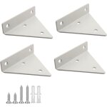 4 pi�ces supports � tablettes flottantes support d'�tag�re en triangle en m�tal flottant equerre etagere ...