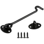 4 pices verrou porte coulissante serrure, volet loquet porte verrou portail  bascule boulon avec vis ...