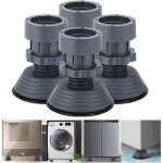 4 pieds anti - vibration universels pour machine � laver, r�glables et silencieux, adapt�s lave - linge ...