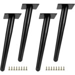 4 pieds de meuble, bricolage quincaillerie du meuble, cne inclin pieds de support de meubles en mtal ...