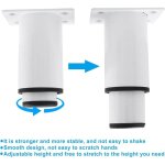 4 pieds de meubles en m�tal, pieds de meuble r�glables 8 - 12 cm pas de vis. , hauteur r�glable 0 - 40 ...