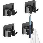 4 porte - balais ? autocollants inox ? pas de per�age ? sdb / cuisine / bureau ? rangement
