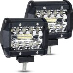 4 pouces 60w projecteur phare de travail led, projecteur flood combo feu de brouillard lampe conduite ...