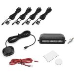 4 radar de recul voiture, buzzer radars parking kit aide au stationnement auto systme parcage inverse ...