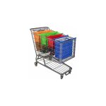 4 sacs chariot sac de courses pliable compatible avec tous les chariots de courses courants 4 sacs chariot sac de courses pliable compatible avec tous les chariots de courses courants