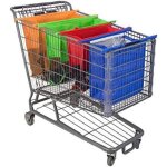 4 sacs chariot sac de courses pliable compatible avec tous les chariots de courses courants