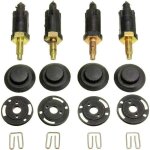 4 set kit de fixations couvre moteur 2. 0 hdi compatible avec citro�n berlingo c4 c5 xantia xsara et ...