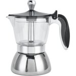 4 tasses en acier inoxydable cafeti�re cuisini�re moka pot cafeti�re fournitures de cuisine
