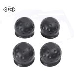 4 x 50 mm cache boule attelage, barre de remorquage boule attelage caoutchouc noir, capuchon de protection ...
