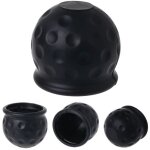 4 x 50 mm cache boule attelage, barre de remorquage boule attelage caoutchouc noir, capuchon de protection ...