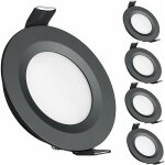 Aougo - 4 x spot led encastrable 12v trou 58 - 65mm 3w 3200k plafonnier encastr pour camping - car bateau ...