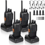 Rwoythk - 4 x talkies - walkies radio � deux canaux 400 - 470 mhz talkies - walkies avec �couteurs d'origine ...