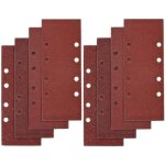 40 feuilles de papier de verre 93x185 mm adapt�es pour 8 trous de grains abrasifs p40, p60, p80, p100 ...
