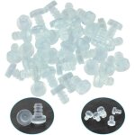 40 pcs butoir porte mural en silicone pare - chocs de table en verre avec tige tampon de porte caoutchouc ...