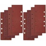40 pcs papier de verre, 93 x 185mm feuilles abrasives pour ponceuse vibrante 8 trous assorted p40, p60, ...