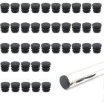 40 pi�ces 16mm embouts en plastique pour pieds de meubles embouts en plastique pour tubes ronds pour ...