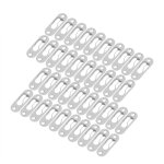 40 pi�ces attaches m�talliques argent�es pour cadres photos, fixation murale int�rieure