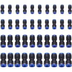 40 pi�ces connecteur droit pneumatique raccords rapides de tube, raccords de tuyau raccord de tube de ...