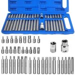 40 pi�ces hexagonal douille torx kit, professionnel douille torx male avec coffret douille torx, d'entra�nemen ...