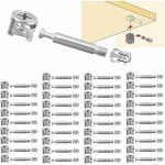 40 set raccord de came �15mm connexion de panneaux d'armoires de meubles m6x40mm connecteur d'armoire ...