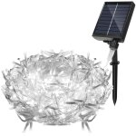 Swanew 400 led solaire guirlande lumineuse rideau lumineux 10m lumières de noël extérieur et intérieur ... Swanew 400 led solaire guirlande lumineuse rideau lumineux 10m lumières de noël extérieur et intérieur ...