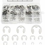 400 pices e - clip anneau de retenue externe snap kit anneau de circlips interne en acier inoxydable ...
