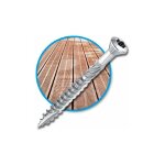 Inoxmare - 400 vis terrasse inox a2 - tx25, d. 5 x 50 mm t�te r�duite crant�e + embout offert