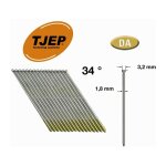 Tjep - 4000 clous de finition 1. 8 x 64 mm galva da 15ga (t�te d) brads sans gaz