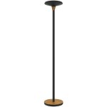 400140805 unilux baly bamboo - lampadaire led en acier et bambou avec variateur d'intensit