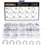400pcs 13size en acier inoxydable e - clip anneau de retenue externe snap kit de assortiment anneau anneau ...
