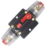 40a disjoncteur interrupteur 40 amp fusible inline holder 12v - 51v dc bouton de réinitialisation manuelle ... 40a disjoncteur interrupteur 40 amp fusible inline holder 12v - 51v dc bouton de réinitialisation manuelle ...