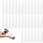 [jamais utilis�]40pcs embout douille pistolet silicone cartouche douilles silicone buses de rechange ...