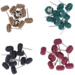 40pcs roue abrasive en forme de t roue de polissage, brosse de ponage 1in ensemble de polissage de polissage ...